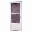 Self-Storing Storm Door