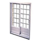 Vinyl garden door with internal grilles 